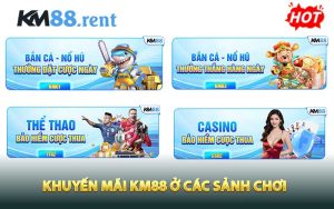 Khuyến mãi KM88 ở các sảnh chơi